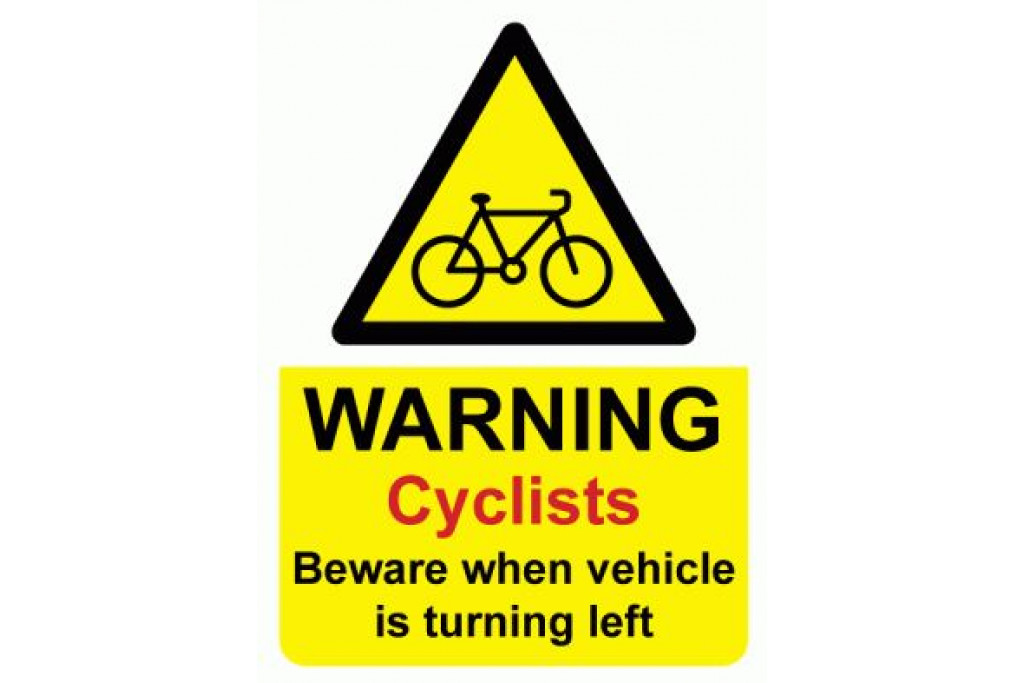 FORS Warning Cyclist Sticker